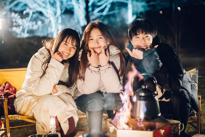 新井舞良、YUNA、櫻井佑樹/モデルプレス独占カット「彼とオオカミちゃんには騙されない」第1話(C)AbemaTV, Inc.