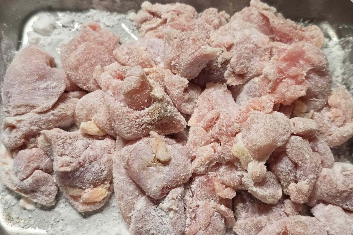 鶏肉となすのオイスターいため