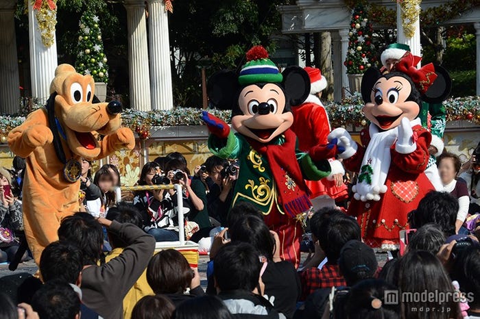 「ホリデーグリーティング・フロム・セブンポート」プルート、ミッキー、ミニー