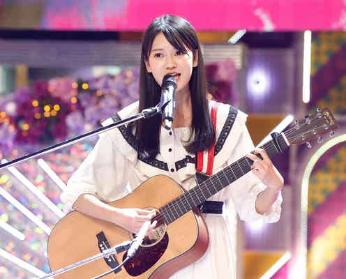 乃木坂46・5期生、奥田いろは「君に叱られた」センターに ギター弾き語りで美声響かせる<5期生お見立て会/乃木坂46時間TV>