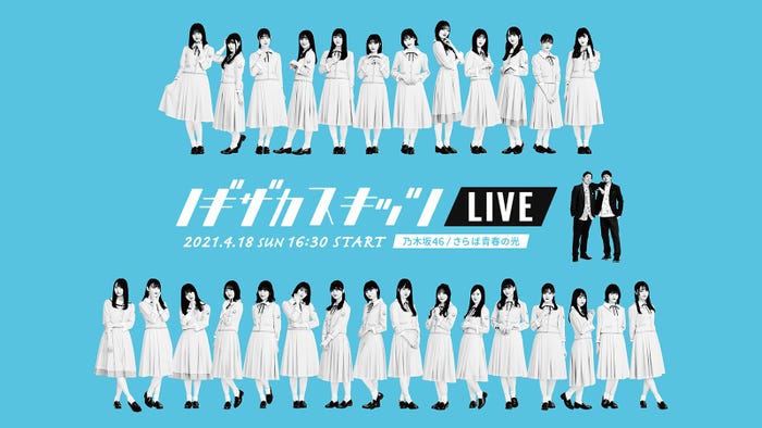 乃木坂46、さらば青春の光「ノギザカスキッツ LIVE」ビジュアル (C)NTV/乃木坂46合同会社