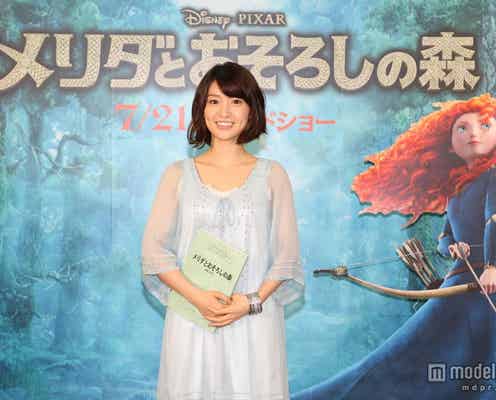 大島優子、ミニワンピで美脚魅せ 公開アフレコに挑戦