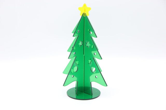 ダイソー　アクリルツリー　完成例