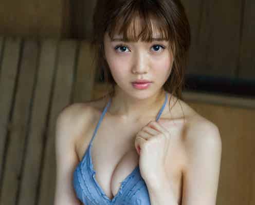 「non-no」松川菜々花、色白もっちり美バストあらわ