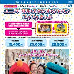 JR西日本、「ユニバーサル・スタジオ・ジャパン ワクワクきっぷ」発売/画像提供:ユニバサーサル・スタジオ・ジャパン