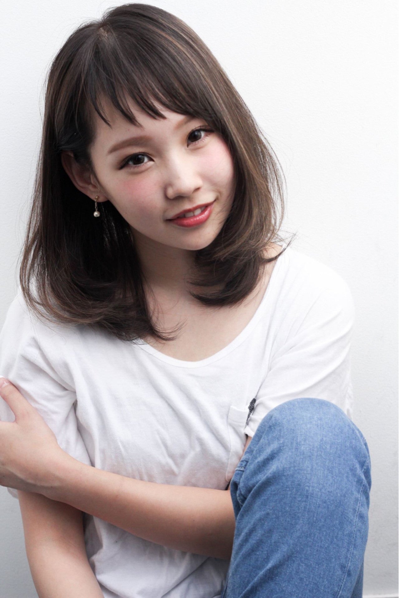 髪型 ショート 斜め前髪