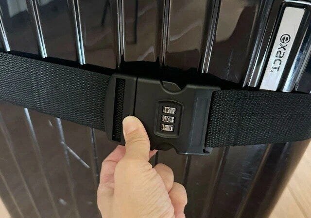 スーツケースベルト（ダイヤル式）　使用例