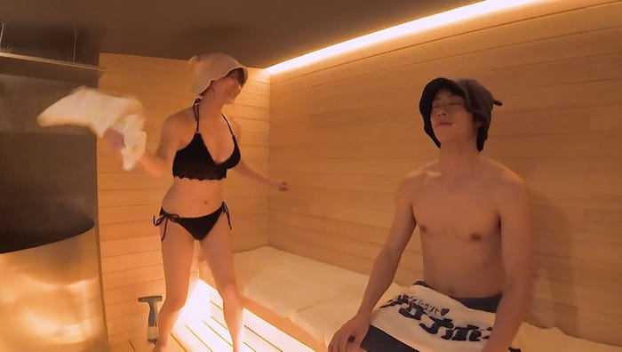 白間美瑠、永田崇人「私たち結婚しました 5」(C)AbemaTV, Inc.