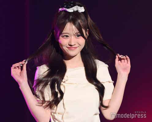 「今日好き」りんか、高めハーフアップ×膝上ミニスカでお嬢様ルック【TGC teen 2025 Summer】