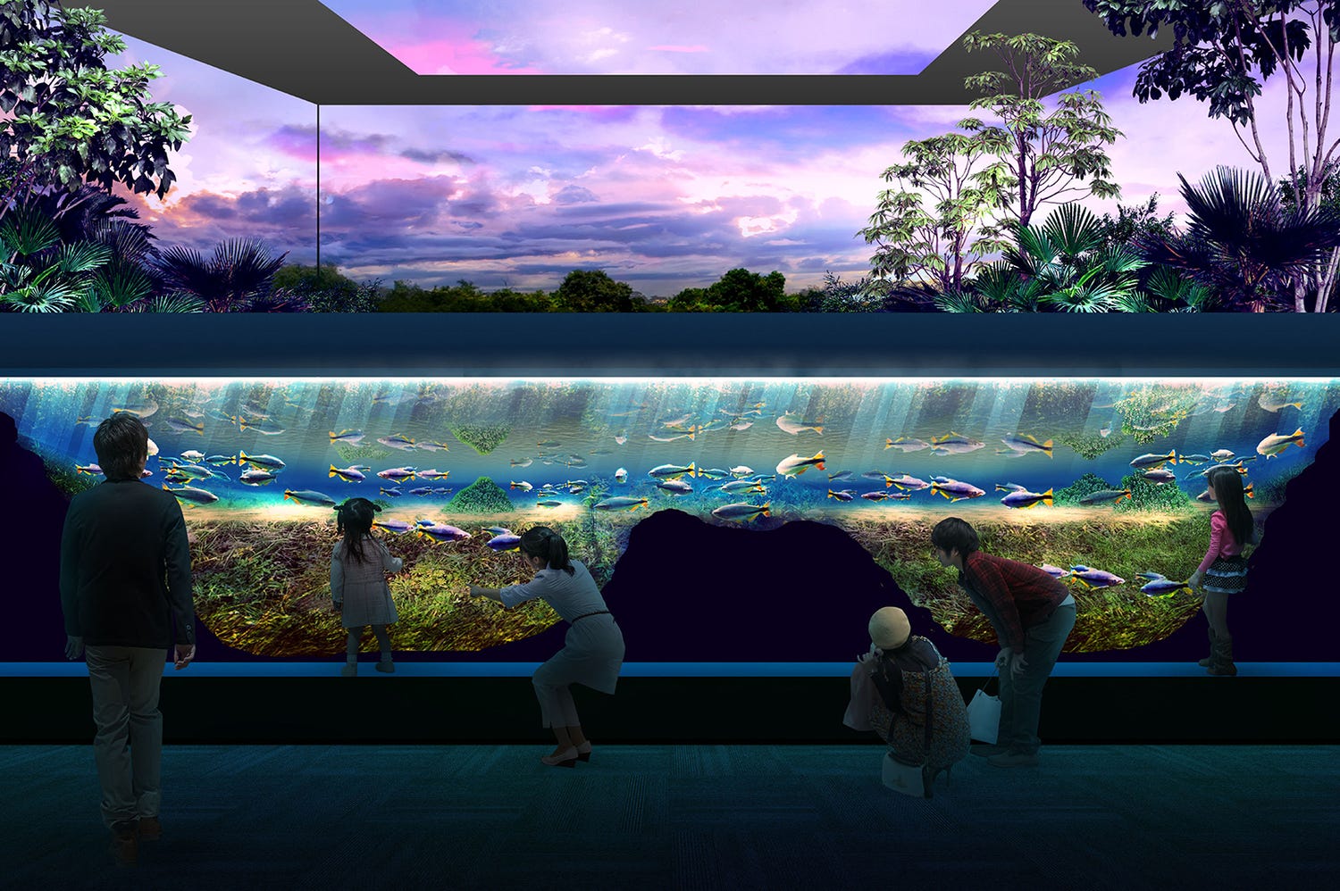 大規模リニューアルの川崎ルフロン、水族館を2020年夏に新設 生き物と自然が融合