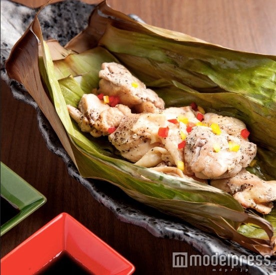 鶏のリーフ包み焼き1180円