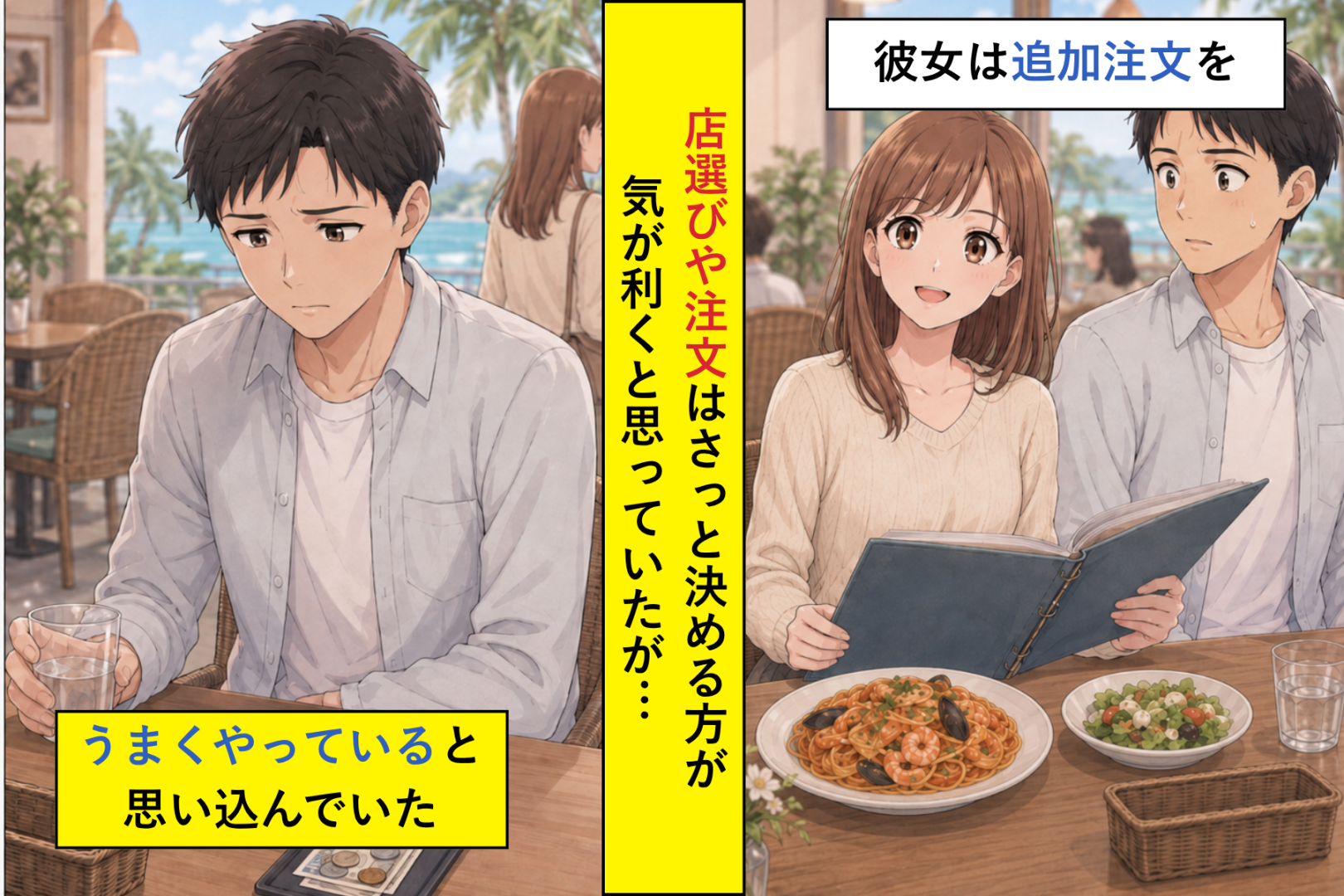 「君の分も頼んどいた」彼女に聞かず毎回２人分を注文していた俺→その日、彼女はフォークを持ちませんでした