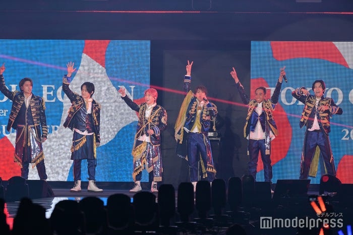 シークレットで「TGC」Aぇ! group(左から)小島健、福本大晴、末澤誠也、正門良規、草間リチャード敬太、佐野晶哉(C)モデルプレス