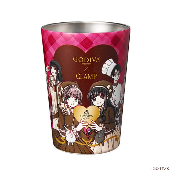 ゴディバ×CLAMP「ホワイトモカ ショコリキサー タンブラーセット」レギュラーサイズ 4,350円/270ml(C)C・ST/K