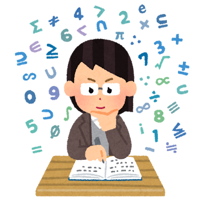 数学者のイラスト(女性)