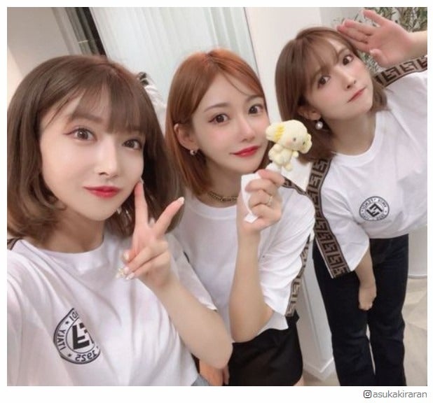 明日花キララ・三上悠亜・Rちゃん“3つ子コーデ”が可愛すぎ「顔面偏差値最強」と反響
