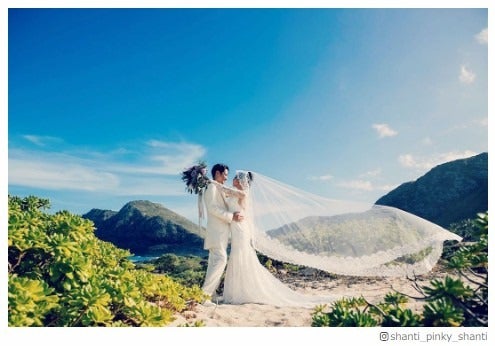 窪塚洋介＆PINKYがハワイ挙式 ウェディングショットに「映画のワンシーンみたい」と反響