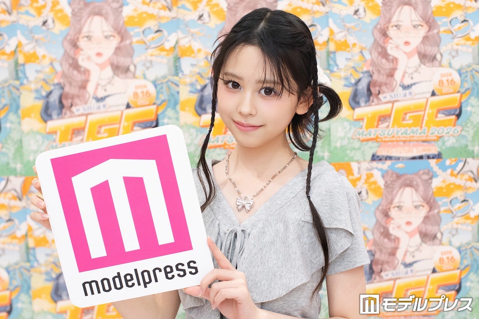モデルプレスのインタビューに応じた梶原叶渚（C）モデルプレス