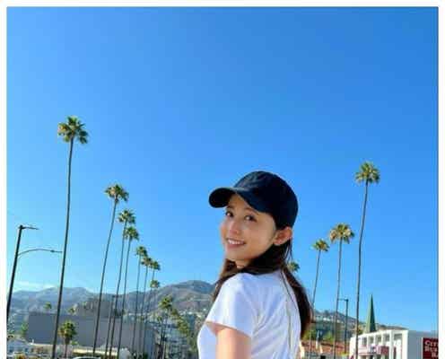 久慈暁子アナ、LAでの滞在満喫「可愛すぎる」「新婚旅行?」の声