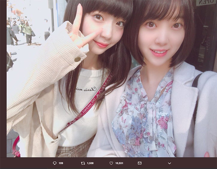 乃木坂46堀未央奈＆NGT48荻野由佳、お揃いで人生初ヘアカラー “ゆかみおカラー”に絶賛の声