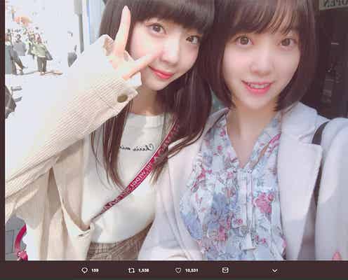 乃木坂46堀未央奈&NGT48荻野由佳、お揃いで人生初ヘアカラー “ゆかみおカラー”に絶賛の声