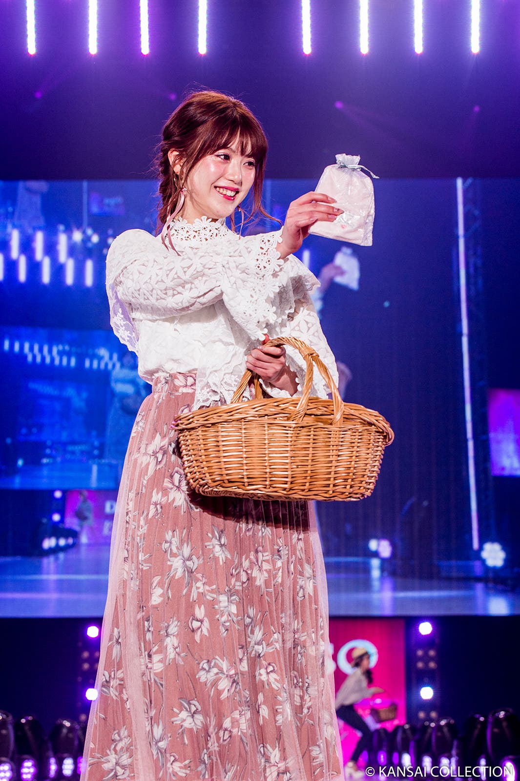 中野恵那「KANSAI COLLECTION 2018 SPRING&SUMMER」ランウェイ(提供写真)