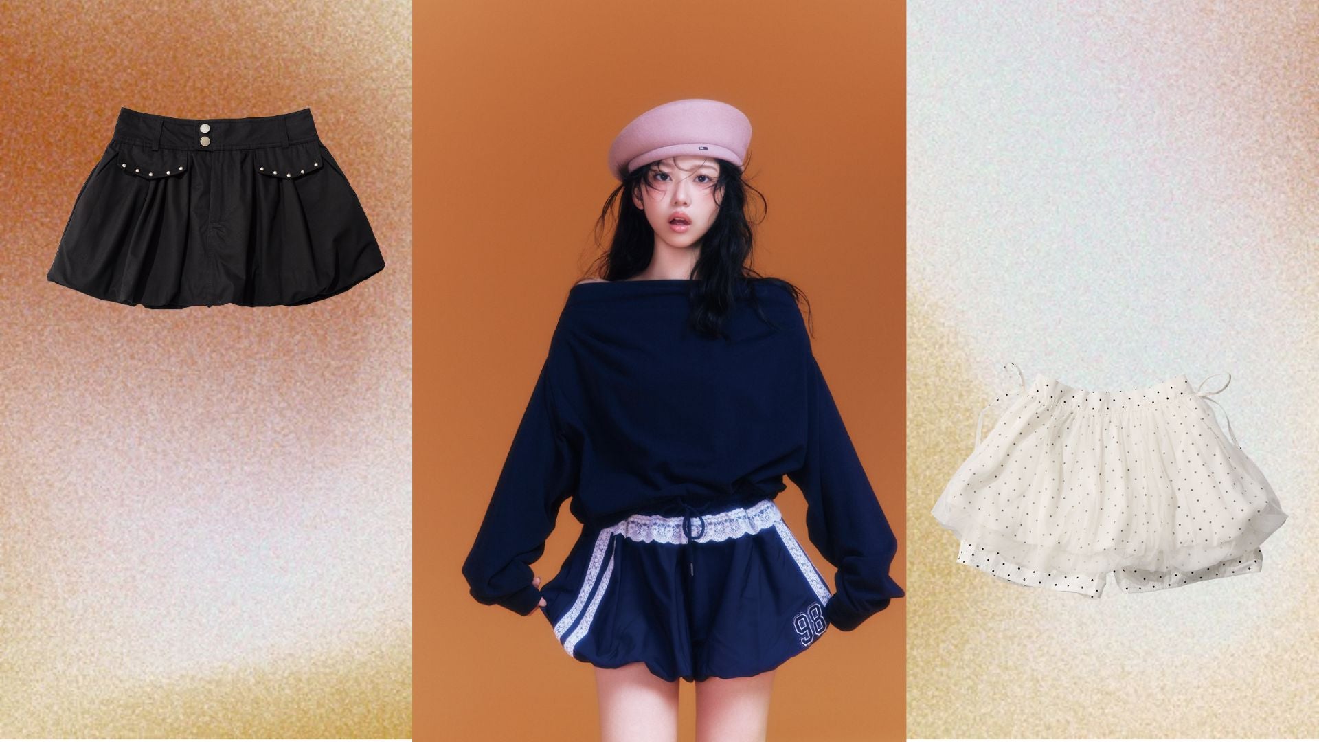 ふんわりシルエットでアイドル気分に♡ お目立ちガーリーな《バルーンミニ》の着こなし方