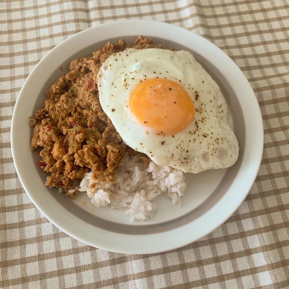 ご飯にかけるバクテー＆ガパオ