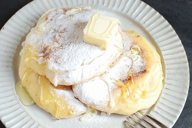 お餅パンケーキ　レシピ　完成