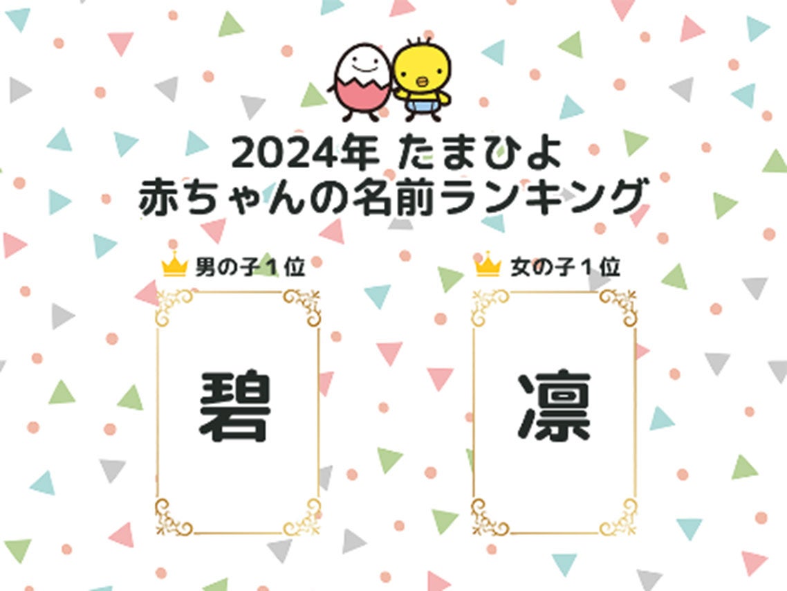 Webサイト「たまひよ」2024年赤ちゃんの名前ランキングより（提供写真）
