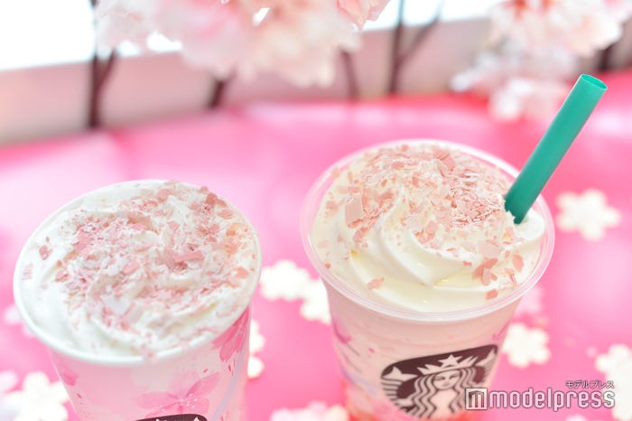 桜の花びらを思わせるさくらストロベリーシェイブ (C)モデルプレス