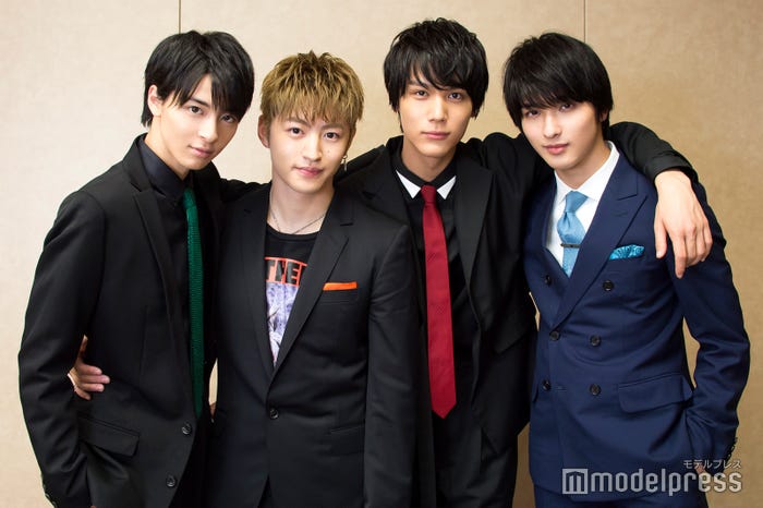 (左から)高杉真宙、佐野玲於、中川大志、横浜流星(C)モデルプレス