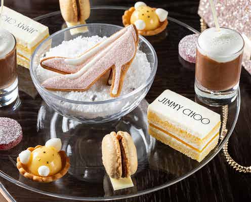 国内ホテル初「ジミー チュウ」とのコラボアフタヌーンティーが可愛い!パンプスがスイーツに