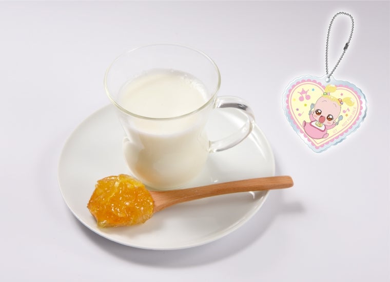 ハナちゃんのあったか柚子みるく（ハナちゃんのチャーム付き）890円（税抜）（C）東映アニメーション