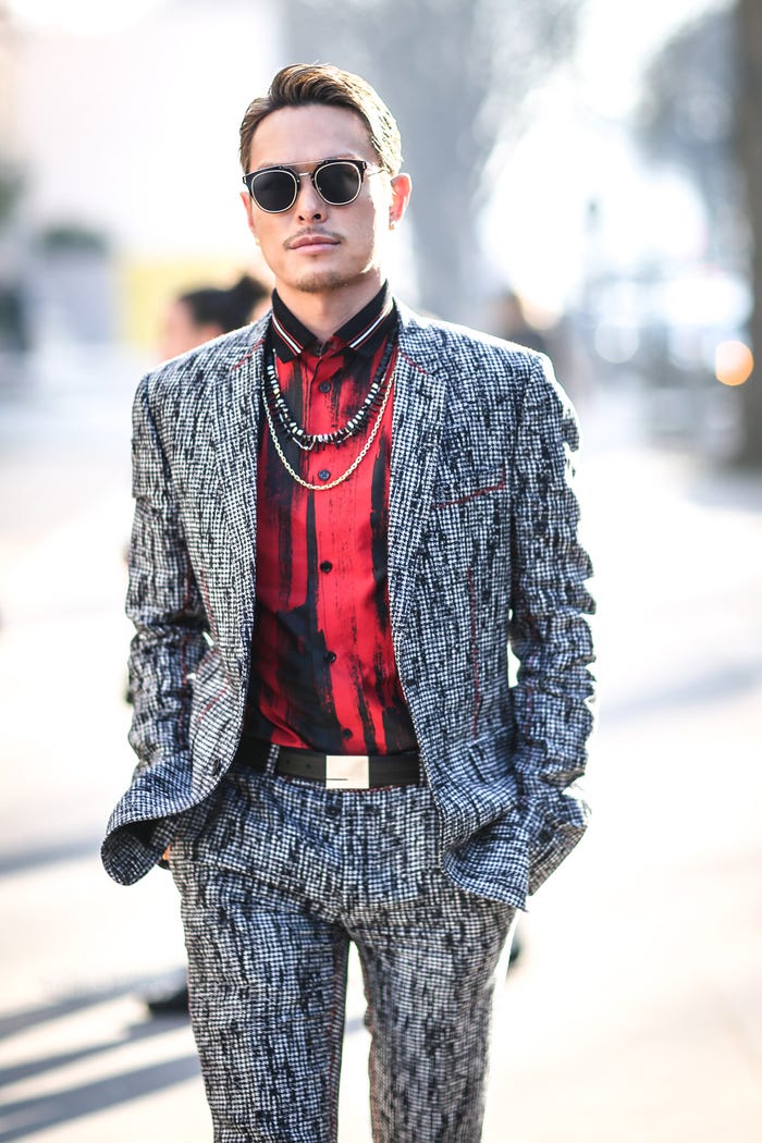 今市隆二/「ディオールオム(Dior Homme)」2017-18秋冬コレクション(写真:Getty Images)