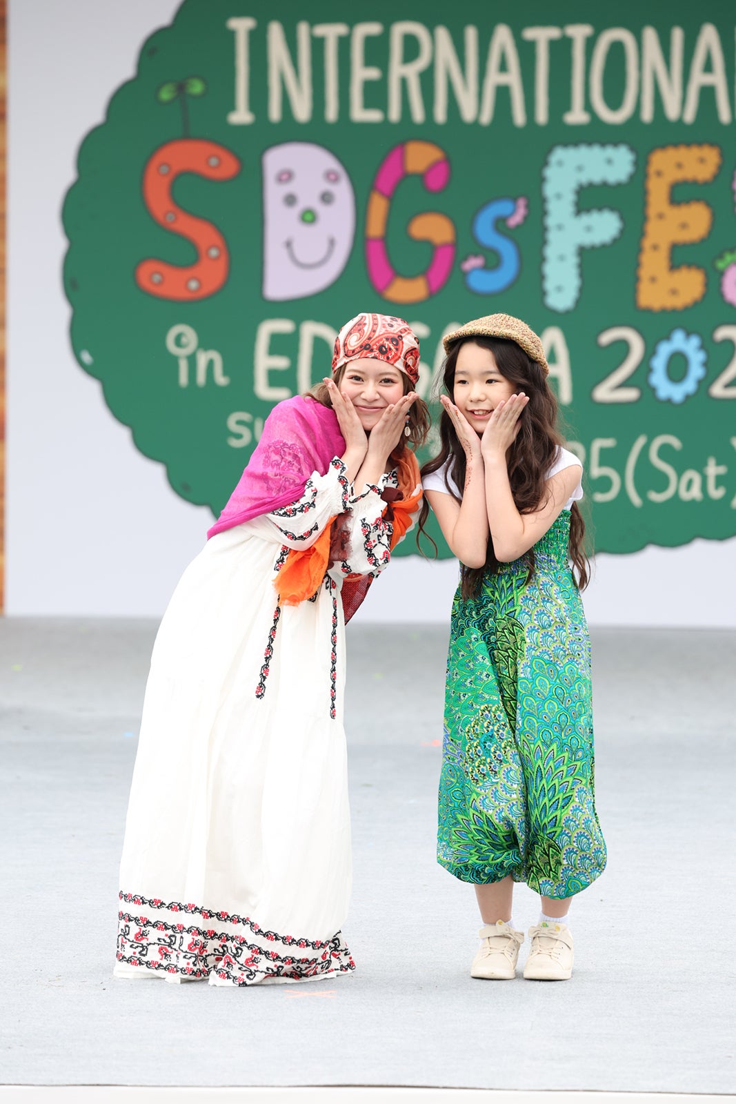 米澤りあ、Aoi Kasahara（C）INTERNATIONAL SDGs FES in EDOGAWA 2025 supported by TGC