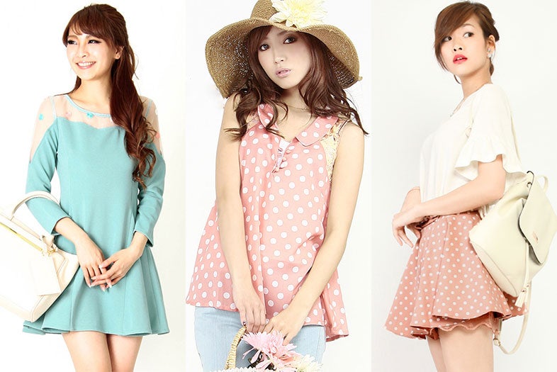 雨の日でも可愛く！水玉模様なら天気がオシャレを後押ししてくれる