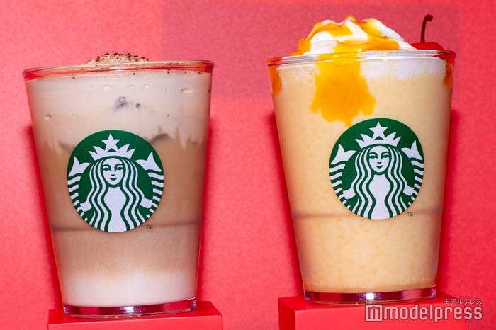 「ふわふわ ムース コーヒー GYU‐NEW」「フルーツGYU‐NEW フラペチーノ」(C)モデルプレス