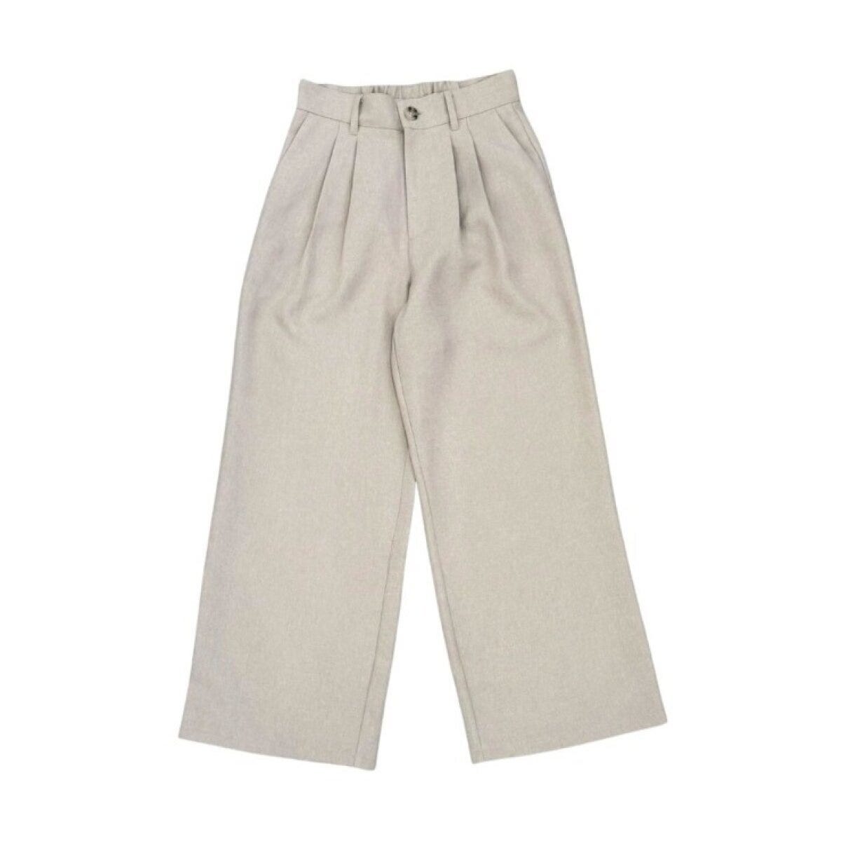 しまむらのワイドストレートパンツ（choco）