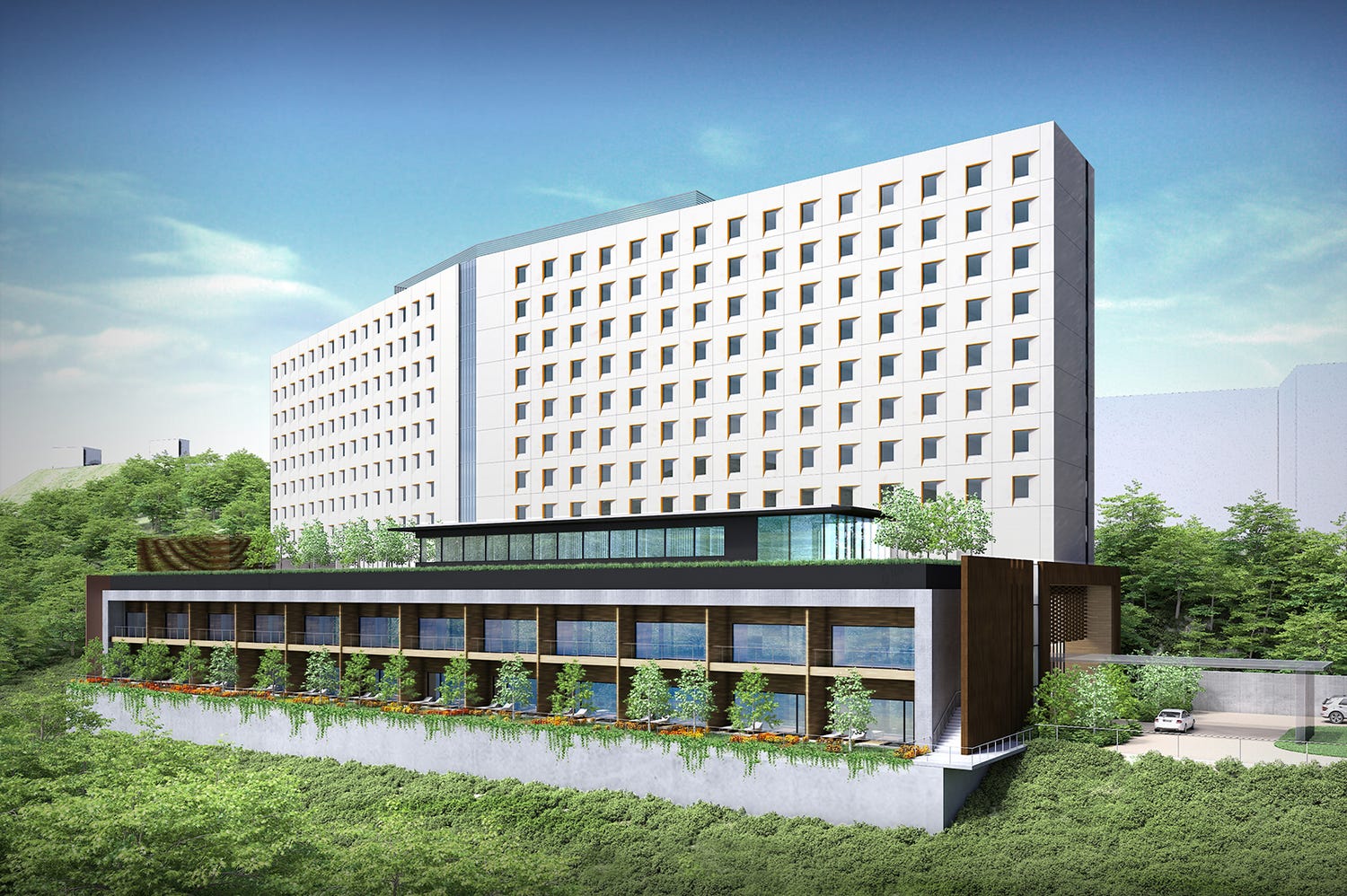 福島「スパリゾートハワイアンズ」に全室ツインの新ホテル「カピリナタワー」2022年開業へ