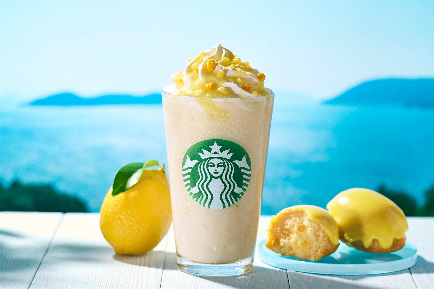 【スタバ新作メニュー】「瀬戸内 レモンケーキ フラペチーノ」ケーキをブレンド！初夏に味わいたい爽やかテイスト