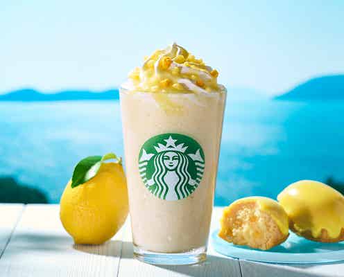 【スタバ新作メニュー】「瀬戸内 レモンケーキ フラペチーノ」ケーキをブレンド!初夏に味わいたい爽やかテイスト