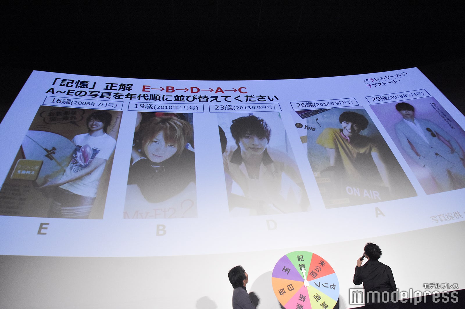 16歳からつい最近の写真を若い順に並べ替えた玉森裕太 （C）モデルプレス