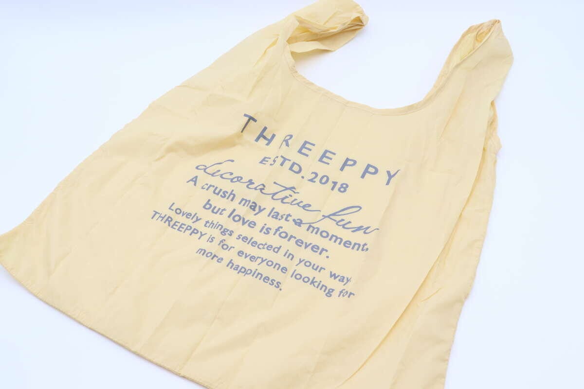 チャーム付エコバッグ（ボストン風、RD）　エコバッグのデザイン