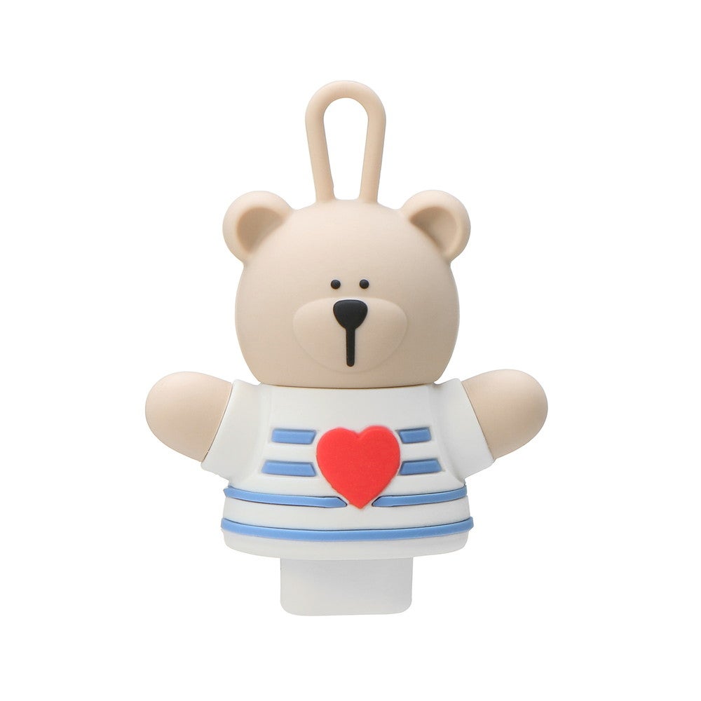 バレンタイン2022リユーザブルカップ専用ドリンクホールキャップベアリスタホワイト¥847／画像提供：スターバックス コーヒー ジャパン