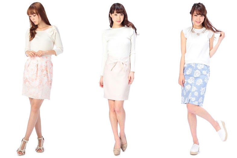 「タイトスカート」ならカーヴィボディメイクで女度アップ！