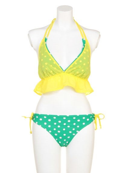 コンビカラードットビキニ「ROXY」14,040円(税込)