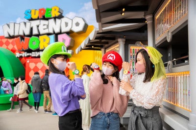 マリオやルイージになりきって遊ぶのが新エリアを楽しむコツ(画像提供:ユニバーサル・スタジオ・ジャパン)©Nintendo