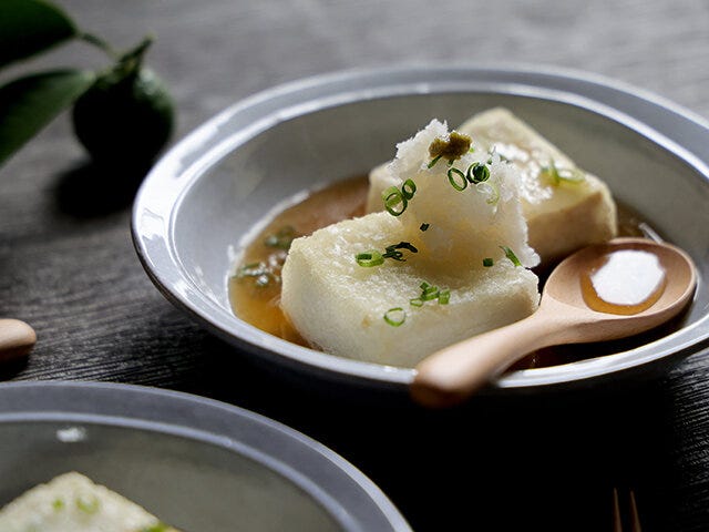 柚子胡椒香る揚げない揚げ出し豆腐