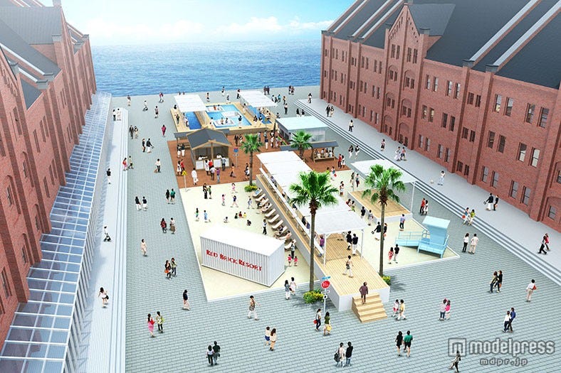 真夏の横浜がビーチリゾートに アメリカ西海岸の人気フードも集結